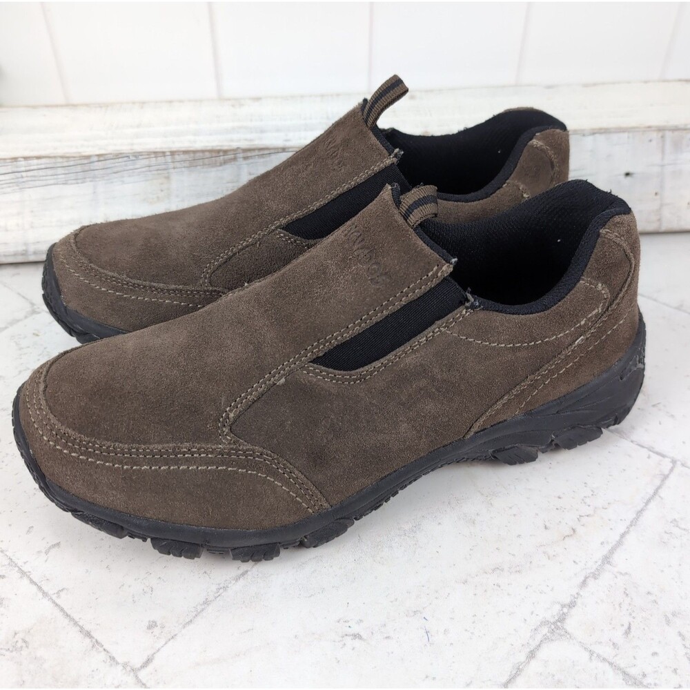 Nevados  Butte Hiking Shoes Men's Size 9.5 M Brown Leather Suede Moc